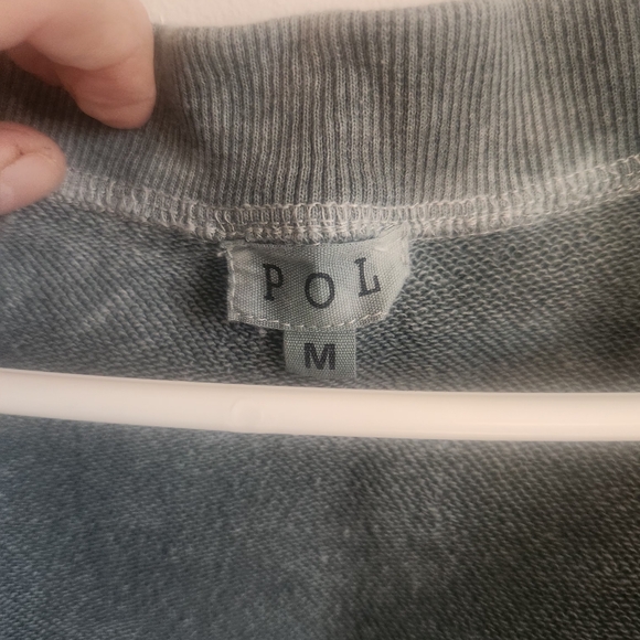 POL Gray and White Tie-Dye Sweatshirt - Picture 2 of 3